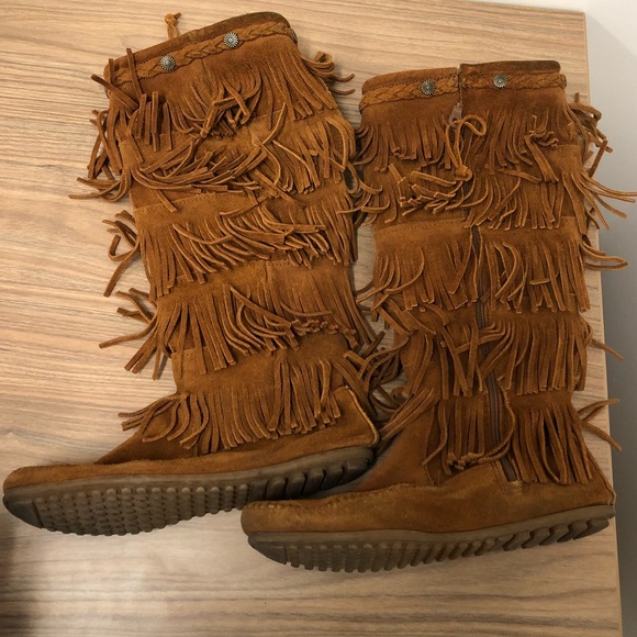 womens tall moccasins boots